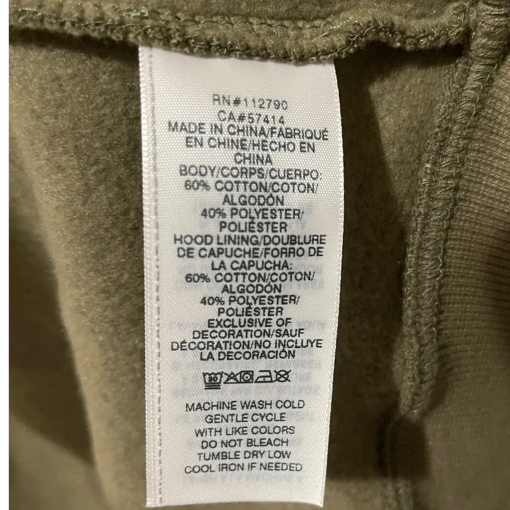 True Religion Mens Global Buddha Zip Hoodie Kalamata Olive Green Size Large $119